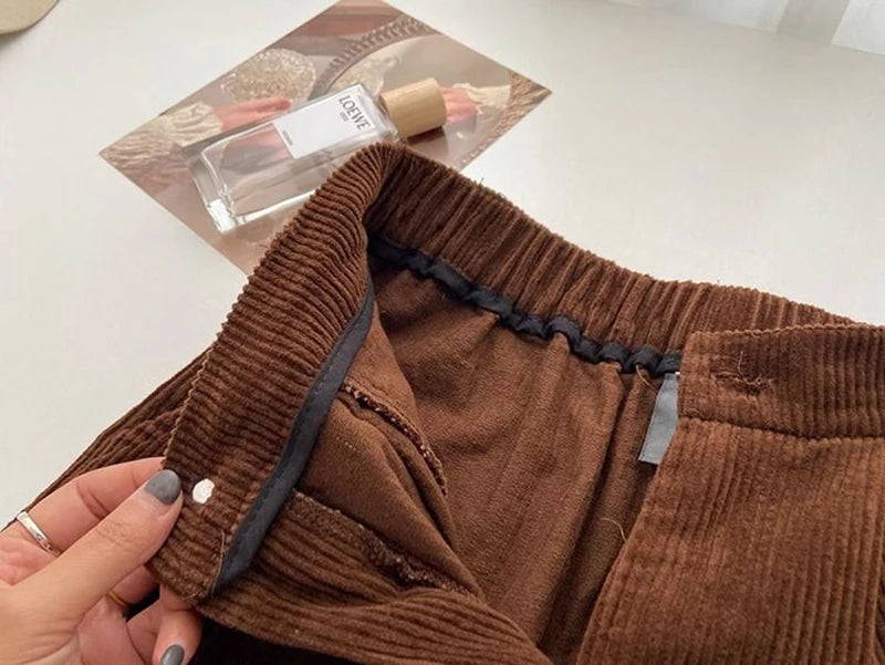 Calça cintura alta modelo Pants feminina combinação