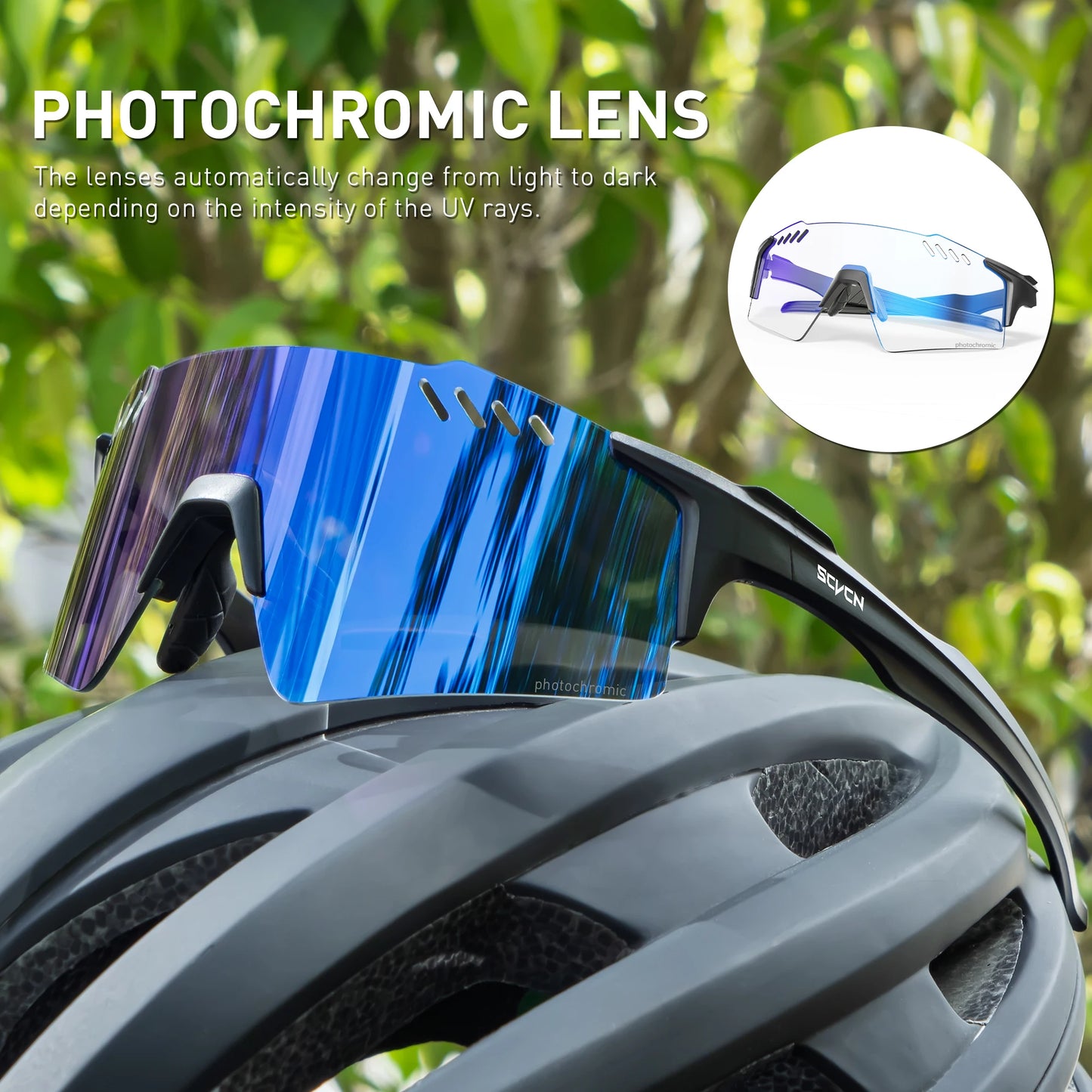 Óculos SCVCN Profissionais Fotocromáticos Red: Domine a Luz e o Pedal com Máximo Desempenho!