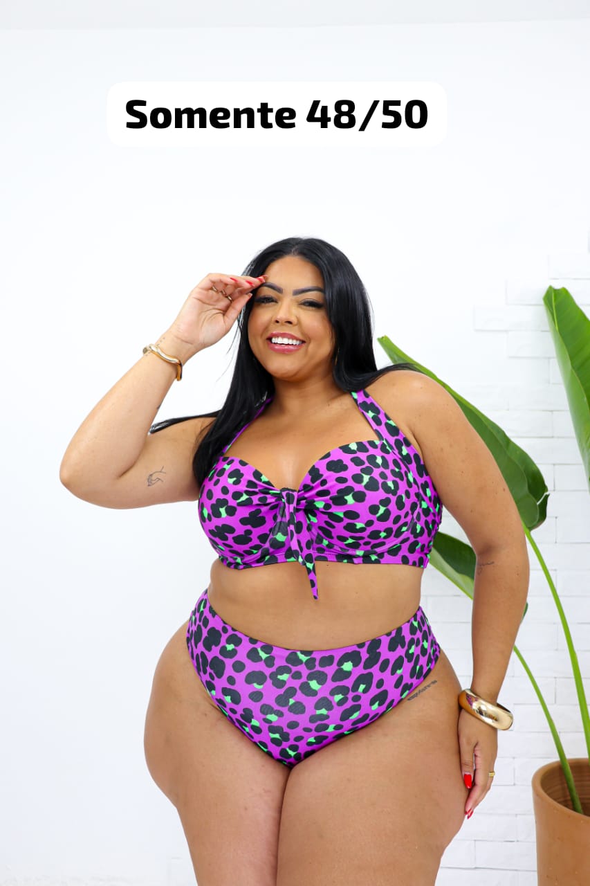 Biquínis plus  size Bojão nas cores da estação primavera verão.