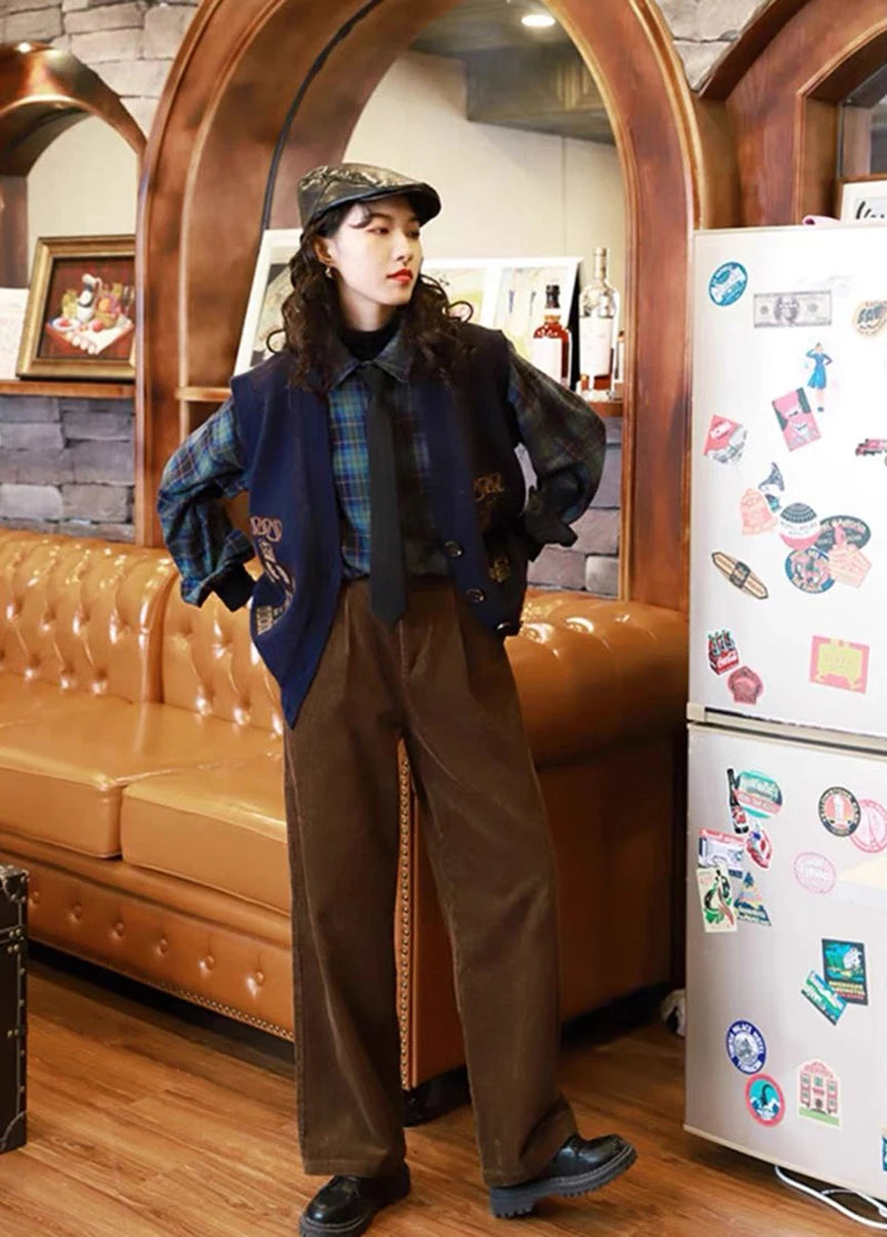 Calça cintura alta modelo Pants feminina combinação