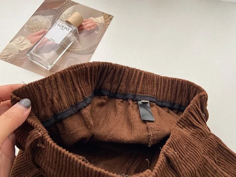 Calça cintura alta modelo Pants feminina combinação